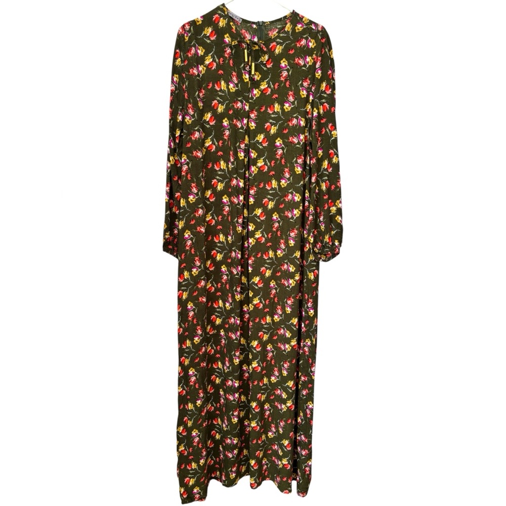 Bagiza Floral Modest Prairie Dress Womenβs EU 48 (US 18-20) Maxi Length